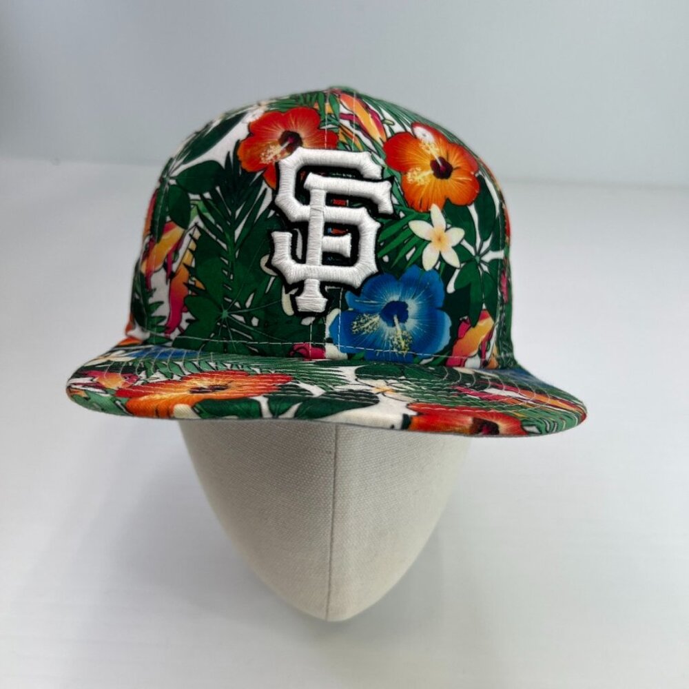 San Francisco Giants Hat Men Snap Back Floral Tropical Work Party Gym Core Nw